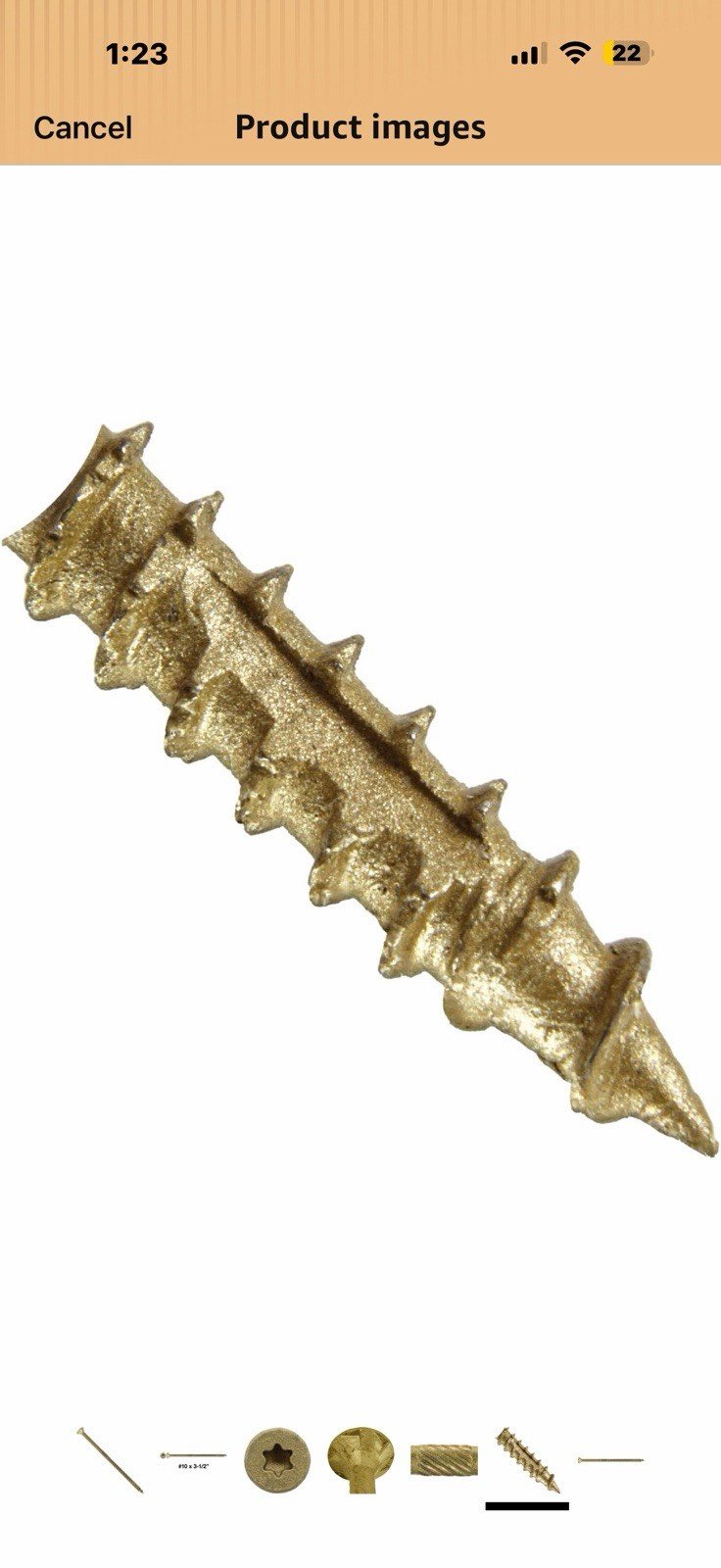 1LB BRONZE STAR ~54 SCREWS Exterior Torx/Star Coated Fence Deck Wood Composite - Image 3
