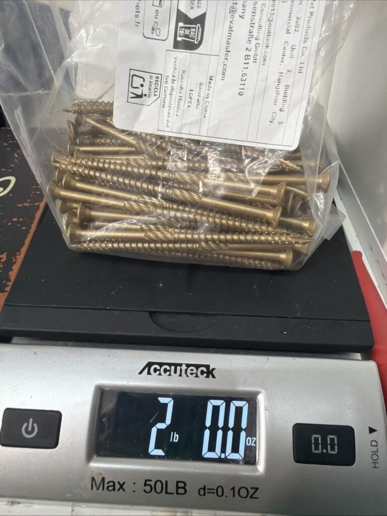 Wensilon #10 * 4" Deck Screw ~106pcs 2lbs Exterior Wood Composite Rust Resistant