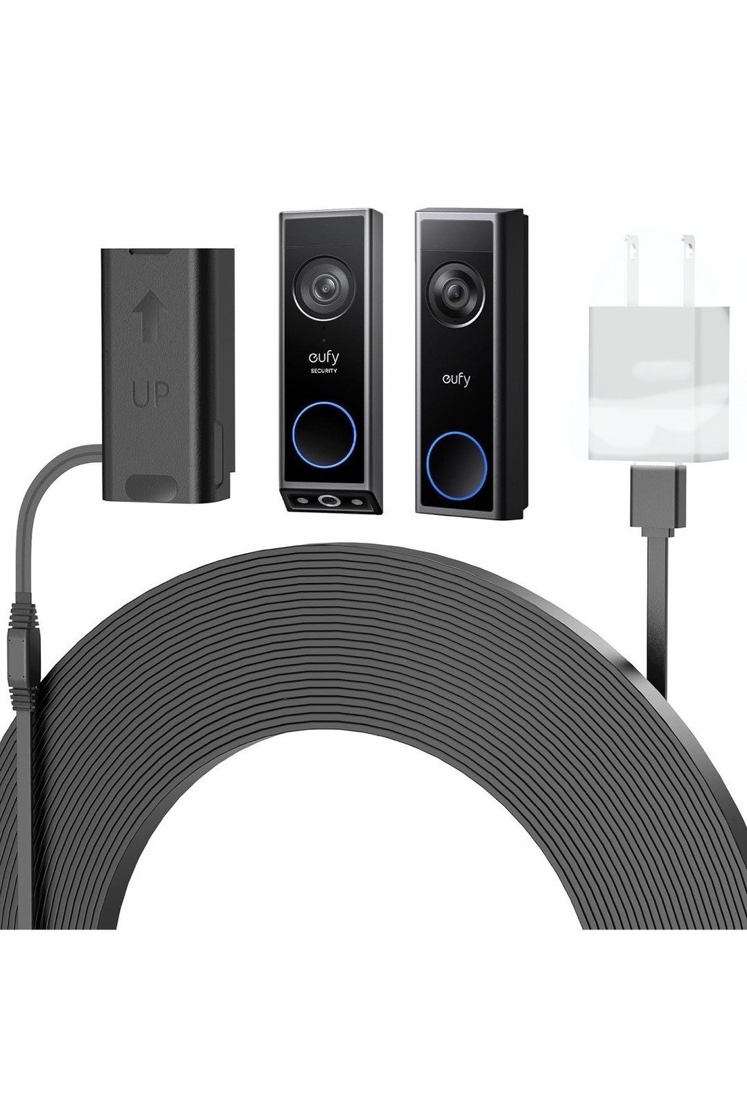 Power Cable for Eufy Video Doorbell E340 C31 20ft/6m Weatherproof No Adapter