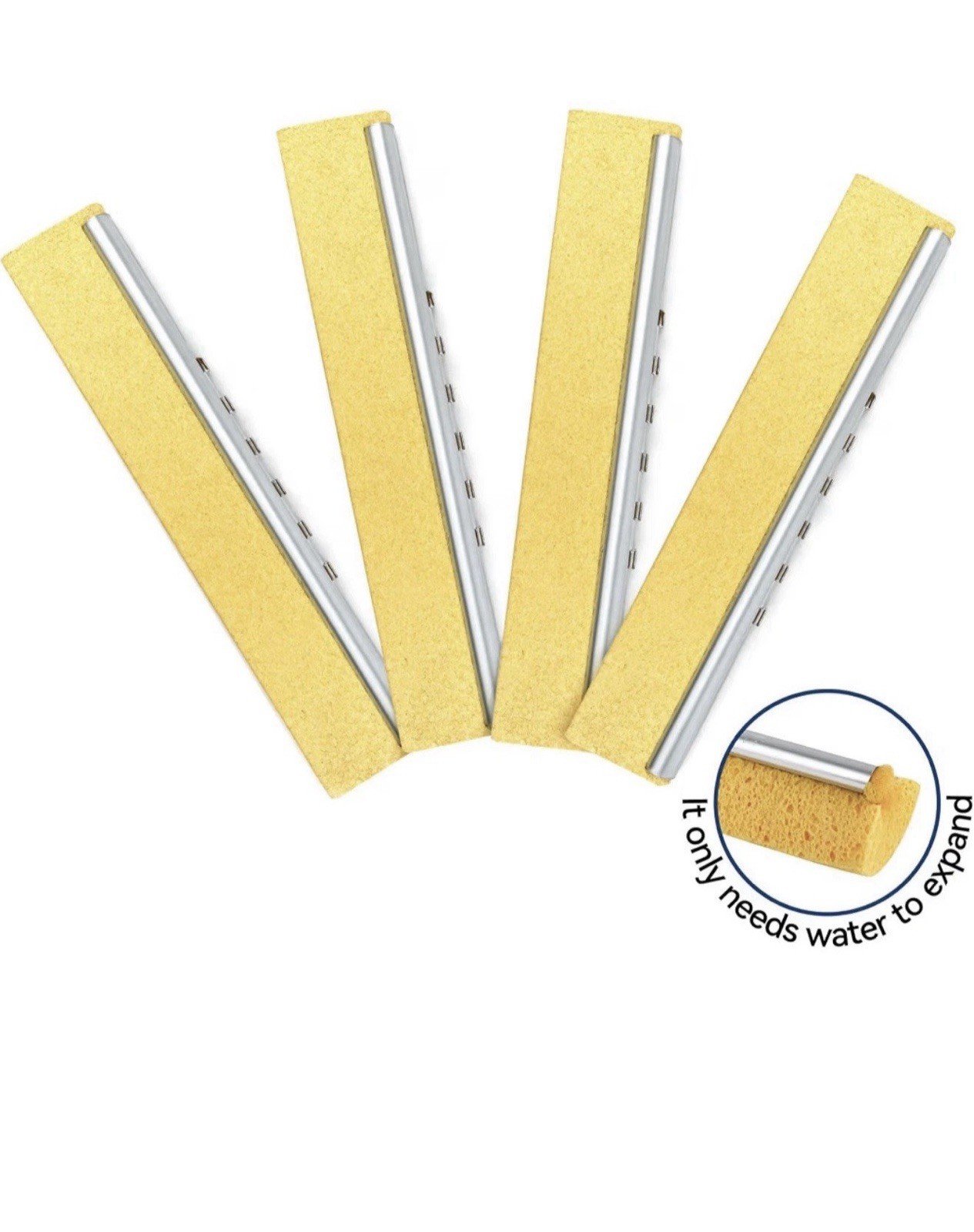 Lilac Cellulose Sponge Pop Up Sponge 4 Swop Roller For Mop Expandable New