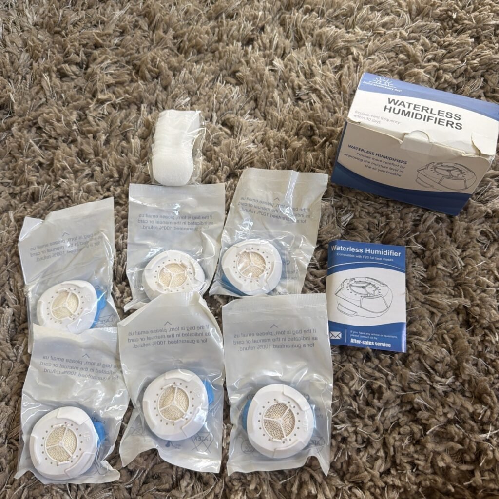 6 Pack Humidifier Waterless HME Cartridges for Airmini F20 & 20 6pack+20 filter