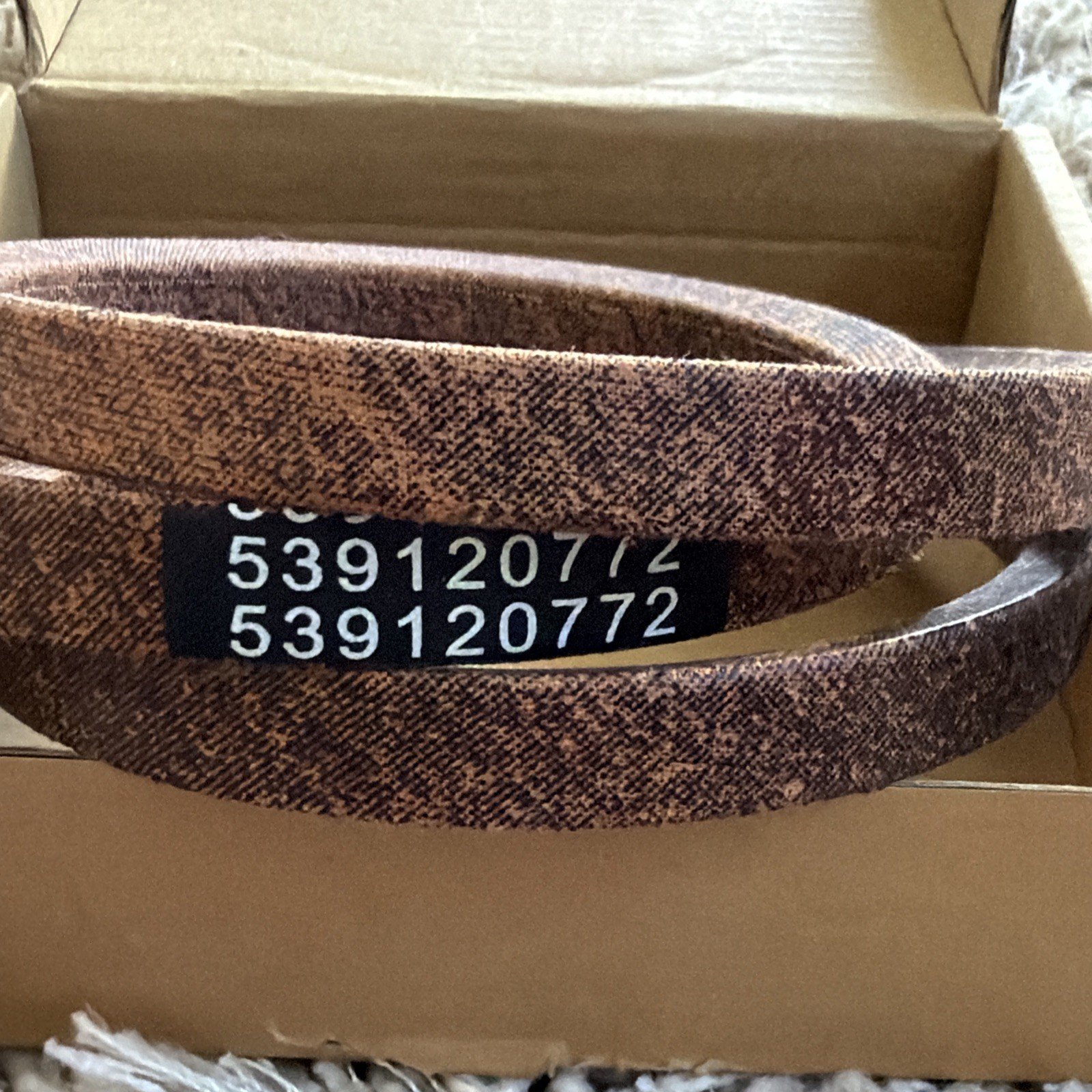 Lawn Ground Drive Belt Fits Husqvarna 120772 539120772 Replacement Belt Oem New