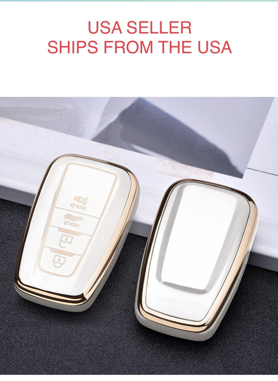 50 pieces TPU Remote Key Cover Case Fob 4 button Camry RAV4 Prius C-HR wholesale