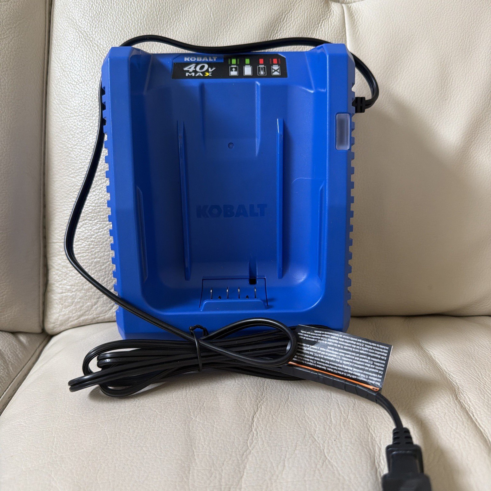 Kobalt 40 Volt MAX Lithium-Ion Battery Charger KRC 840-03 Charger Only New No Bx