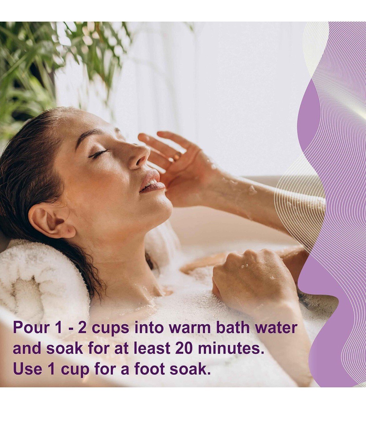 Aromasong Raw Dead Sea Salt Pregnancy Bath Soak 5 LB Lavender Magnesium Flakes - Image 4