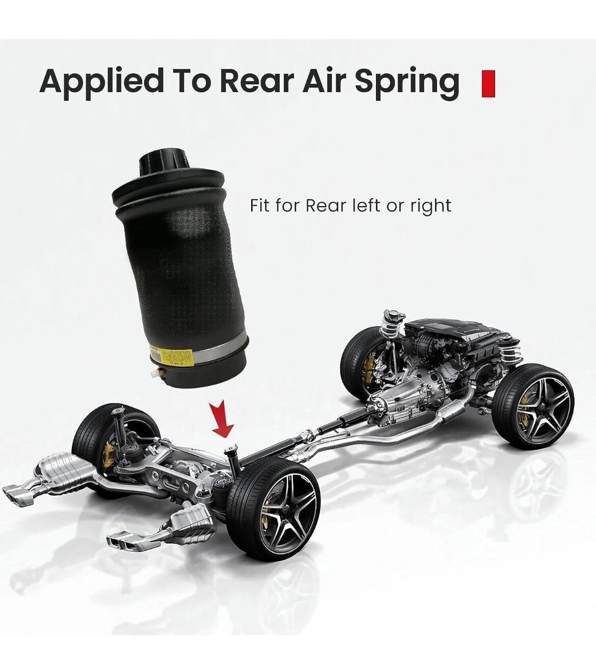 Rear Air Spring Bag FITS Mercedes Benz W164 X164 ML-Class GL-Class 2007-2012 Car - Image 3