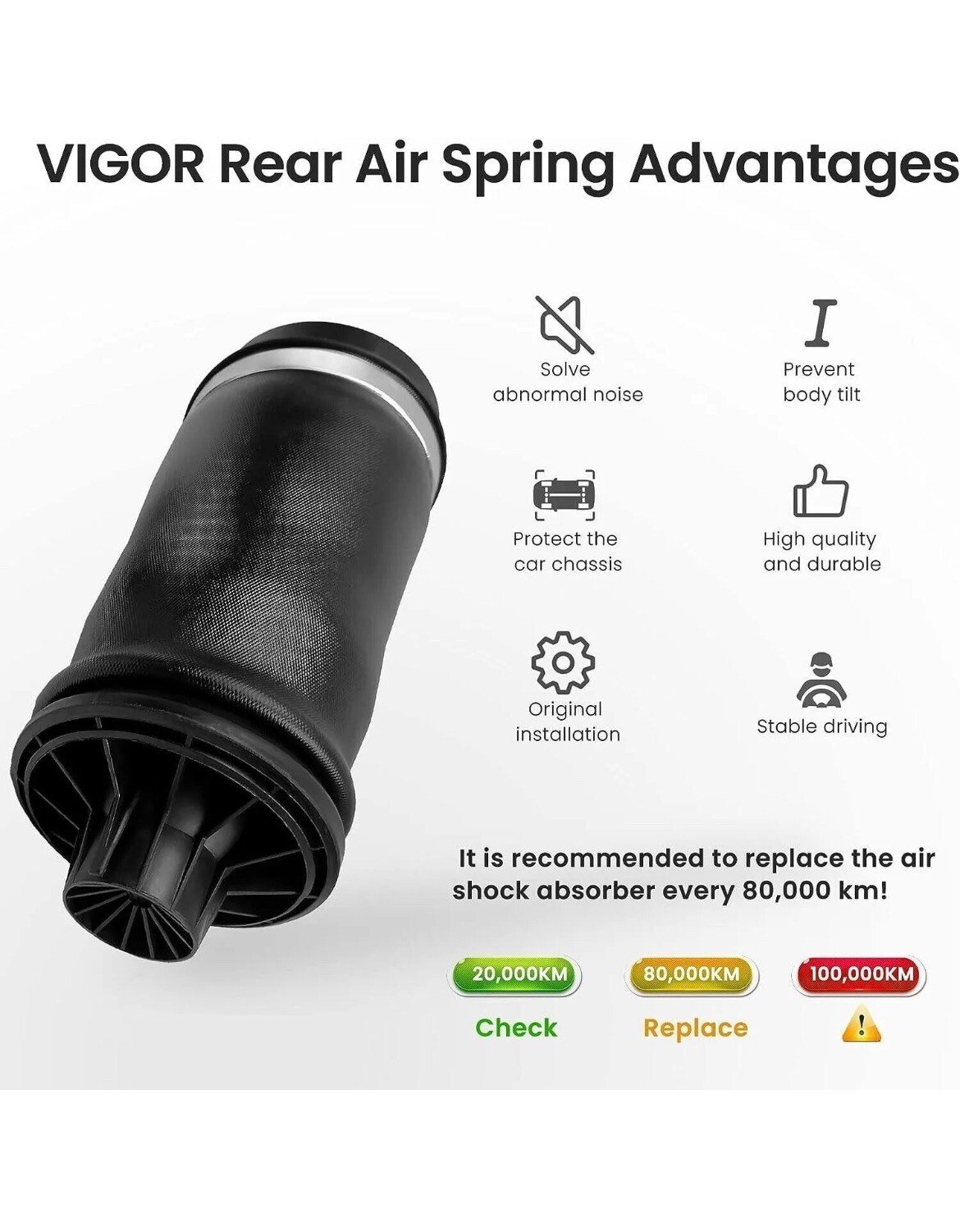 Rear Air Spring Bag FITS Mercedes Benz W164 X164 ML-Class GL-Class 2007-2012 Car - Image 4
