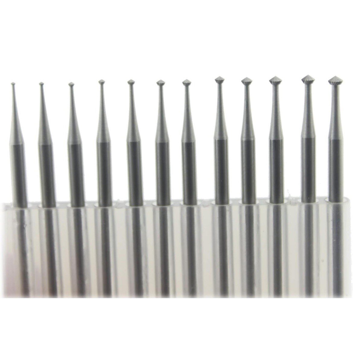 12 Pcs 90º Hart Burr 3 32'' Shank 90 Degree Heart Burs Jewelry Engarving Bits