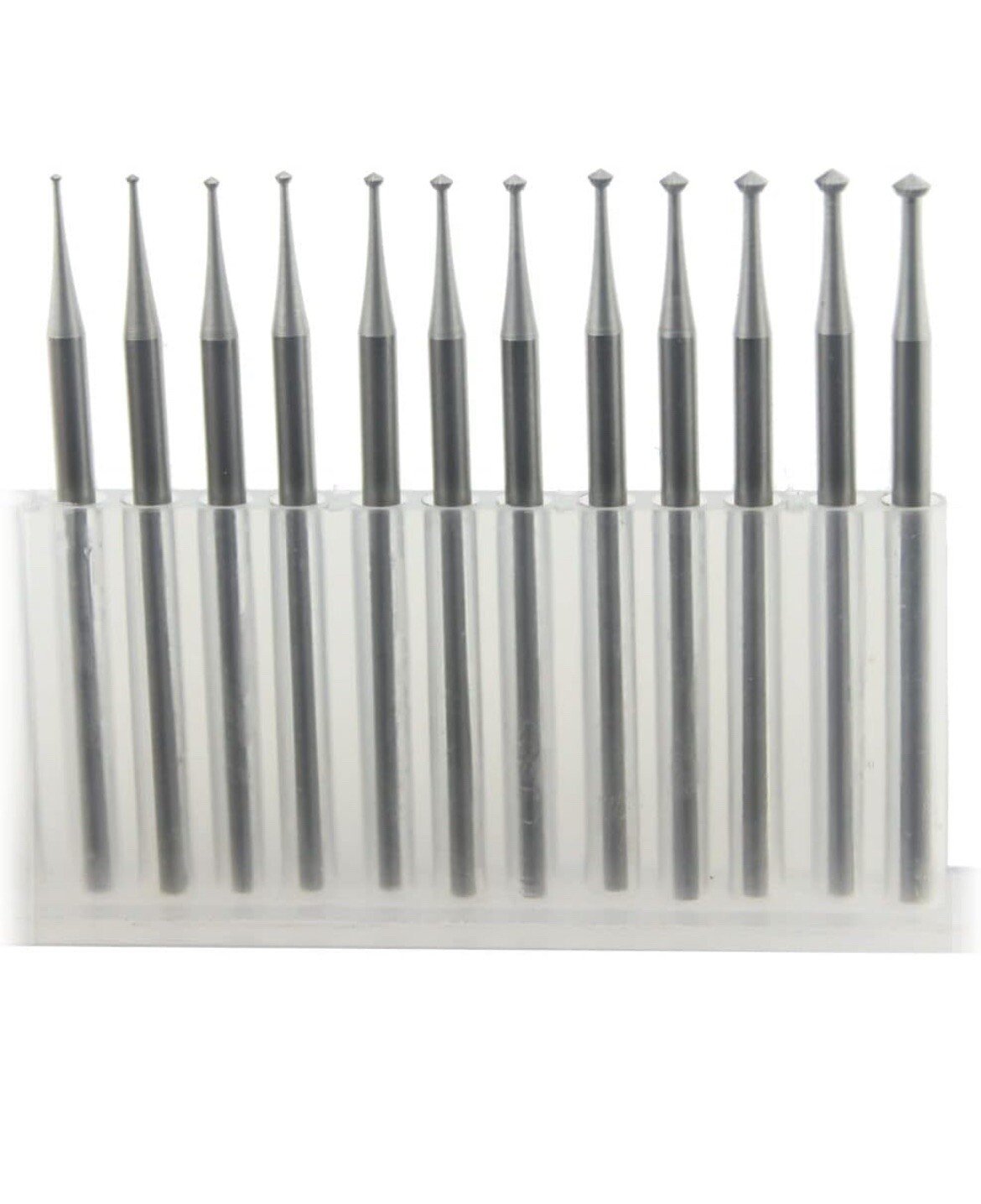 12 Pcs 90º Hart Burr 3 32'' Shank 90 Degree Heart Burs Jewelry Engarving Bits - Image 3