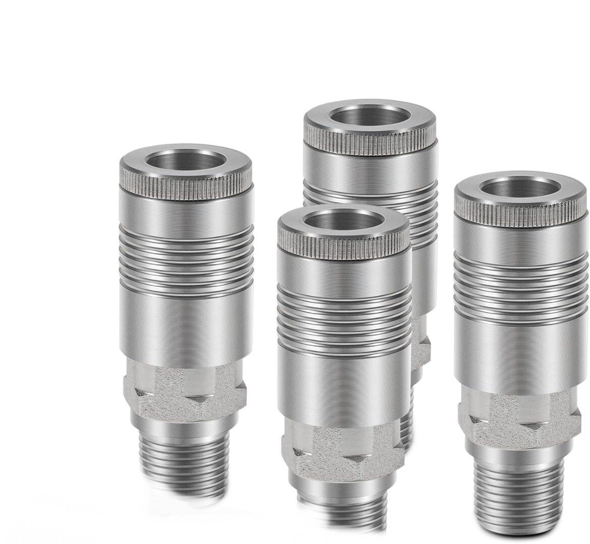4PCS S-1816 1/2" M-NPT G Style Coupler for Pneumatic Applications Over 60+ SCFM
