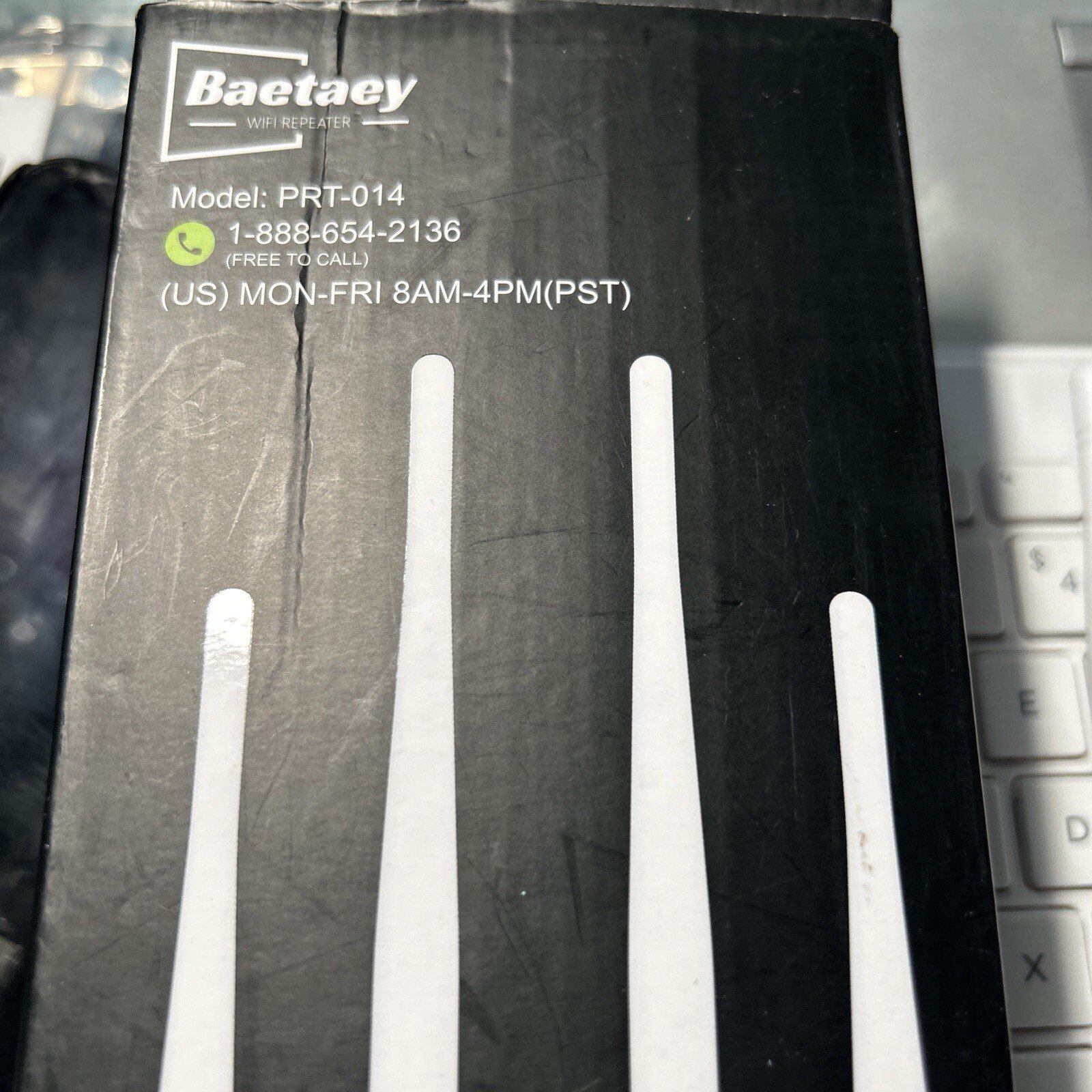 Baetaey WiFi Repeater 300Mbps WiFi Range Extender Long Range White Up 10000sqft - Image 4