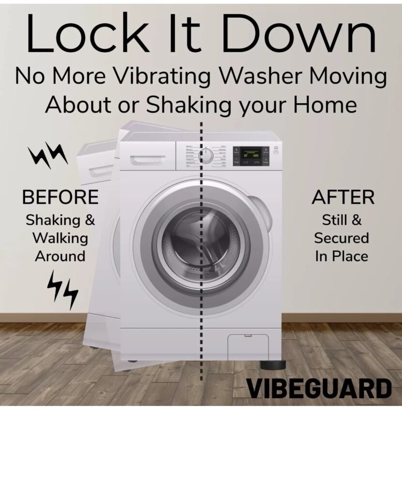 Anti Vibration Pads for Washing Machine featuring 3D TrianGrip & No Leveler