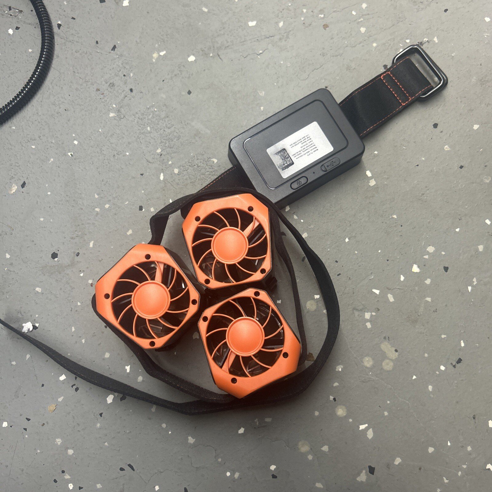 3 Fans Wearable Waist 12000mAh Rechargeable Belt Clip Fan Sz M FL-210 Powerful - Image 4