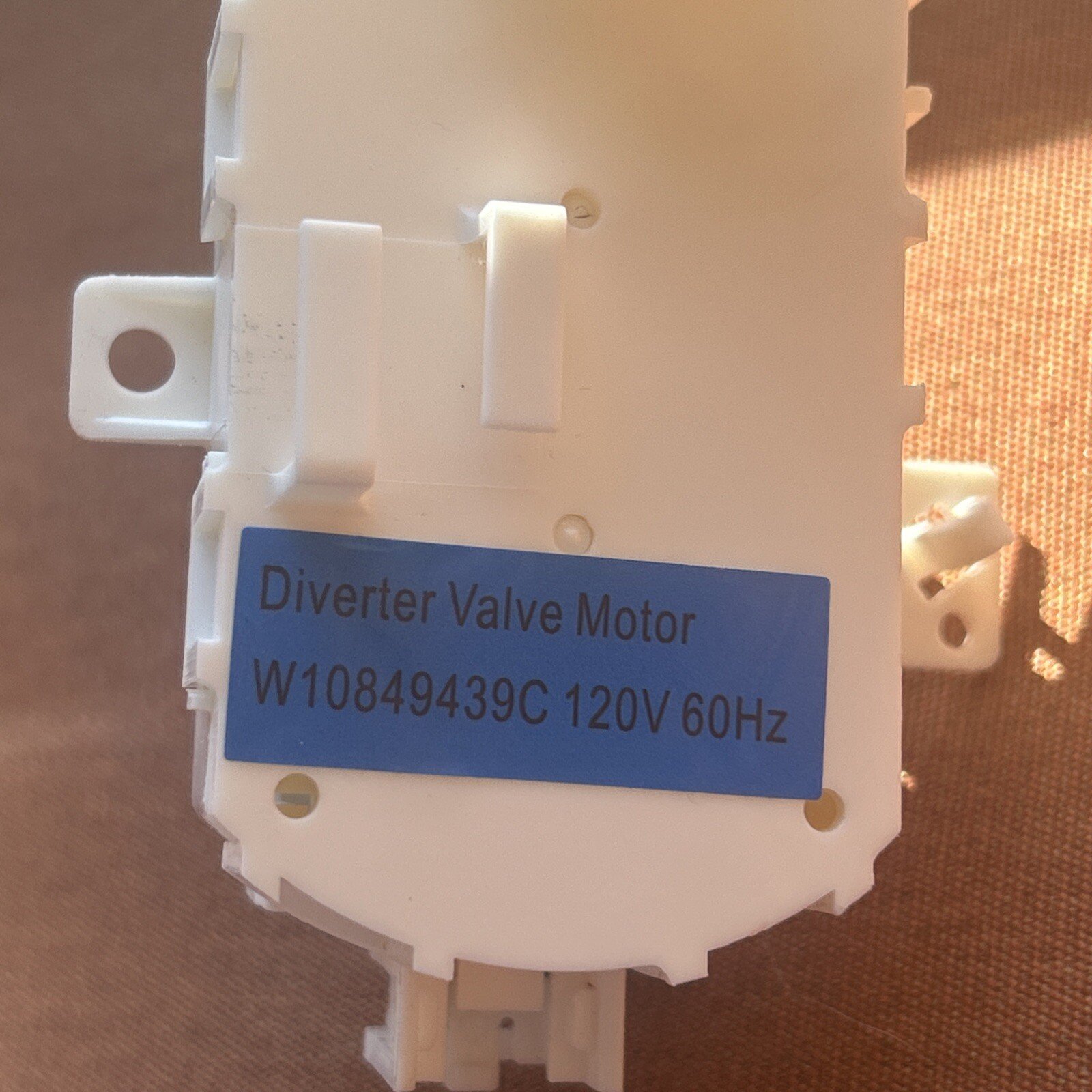 Whirlpool WDTA50SAHZ0 Dishwasher Diverter Motor W10849439C 120V 60Hz New No Box - Image 3
