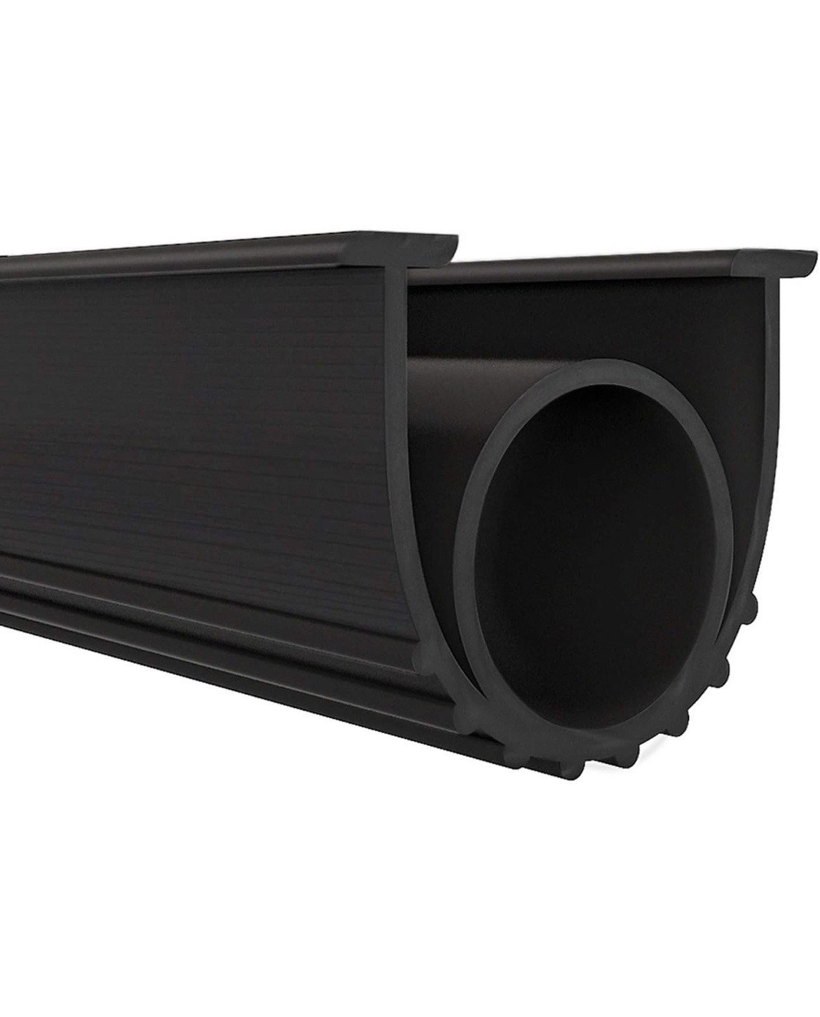T End 10ft 1 Car Garage Door Seals Bottom Rubber Weather Stripping Seal Strip - Image 3
