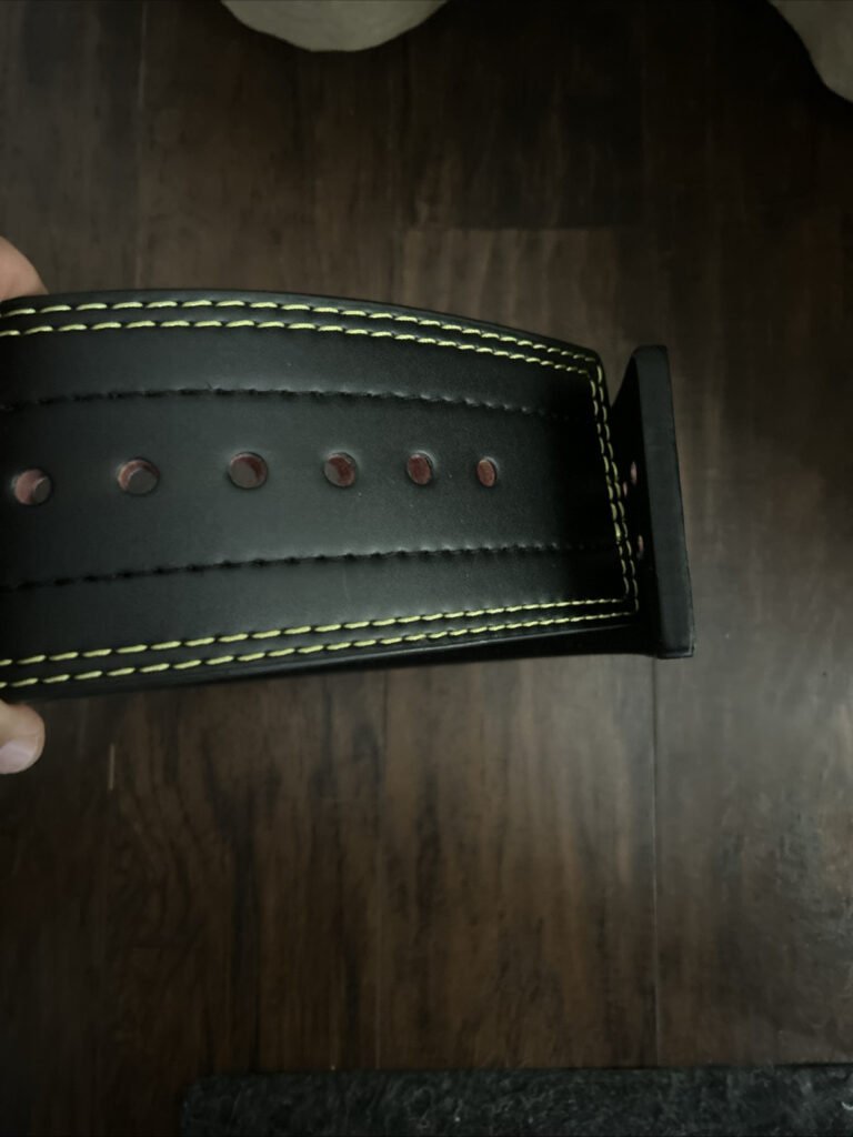 READ Sz Small Thick 10mm AboveGenius Weight Lifting Belt 4” W Black Dbl Stitch