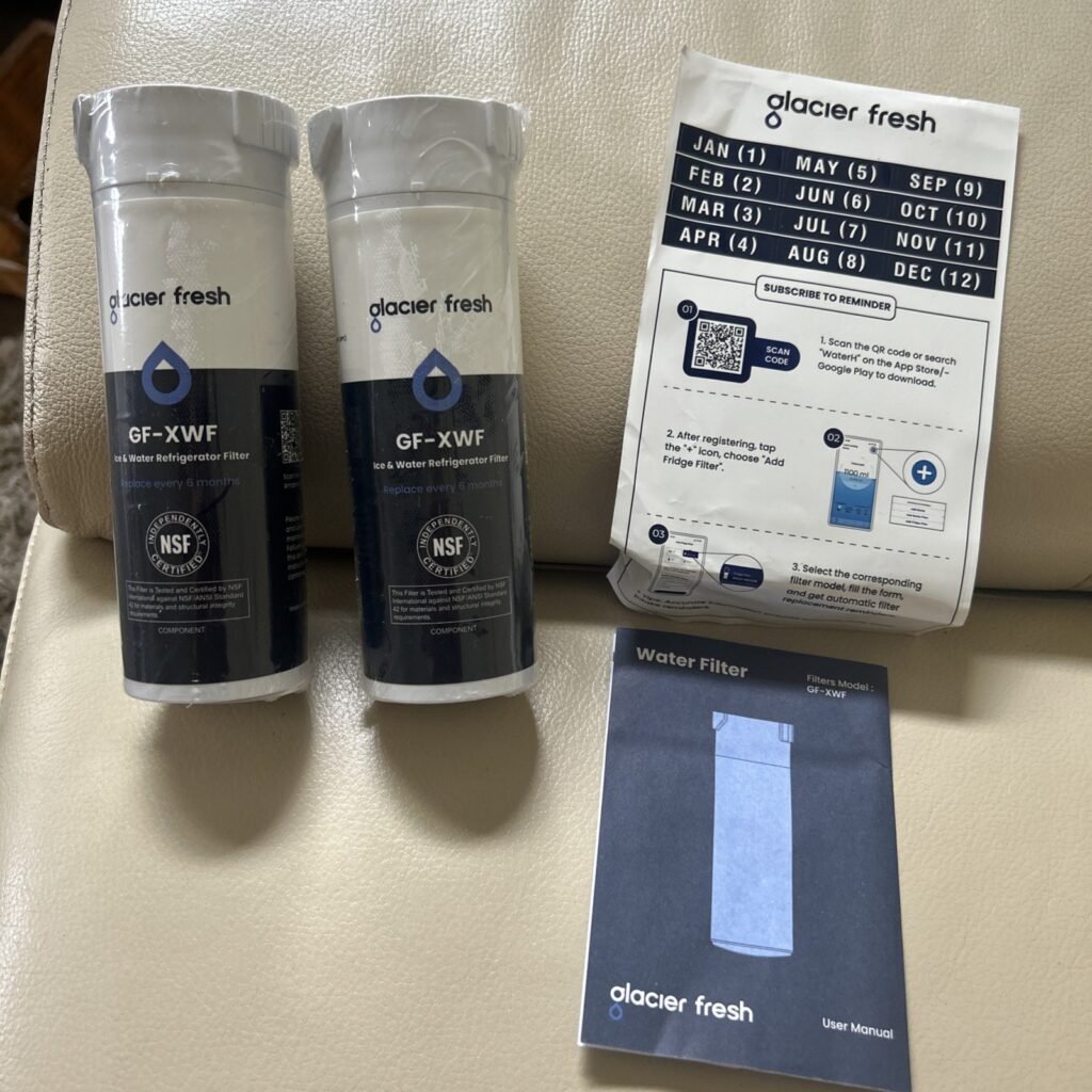 2 Pc Sealed Glacier Fresh For Refrigerator Water Filter Activated Carbon GF-XWF