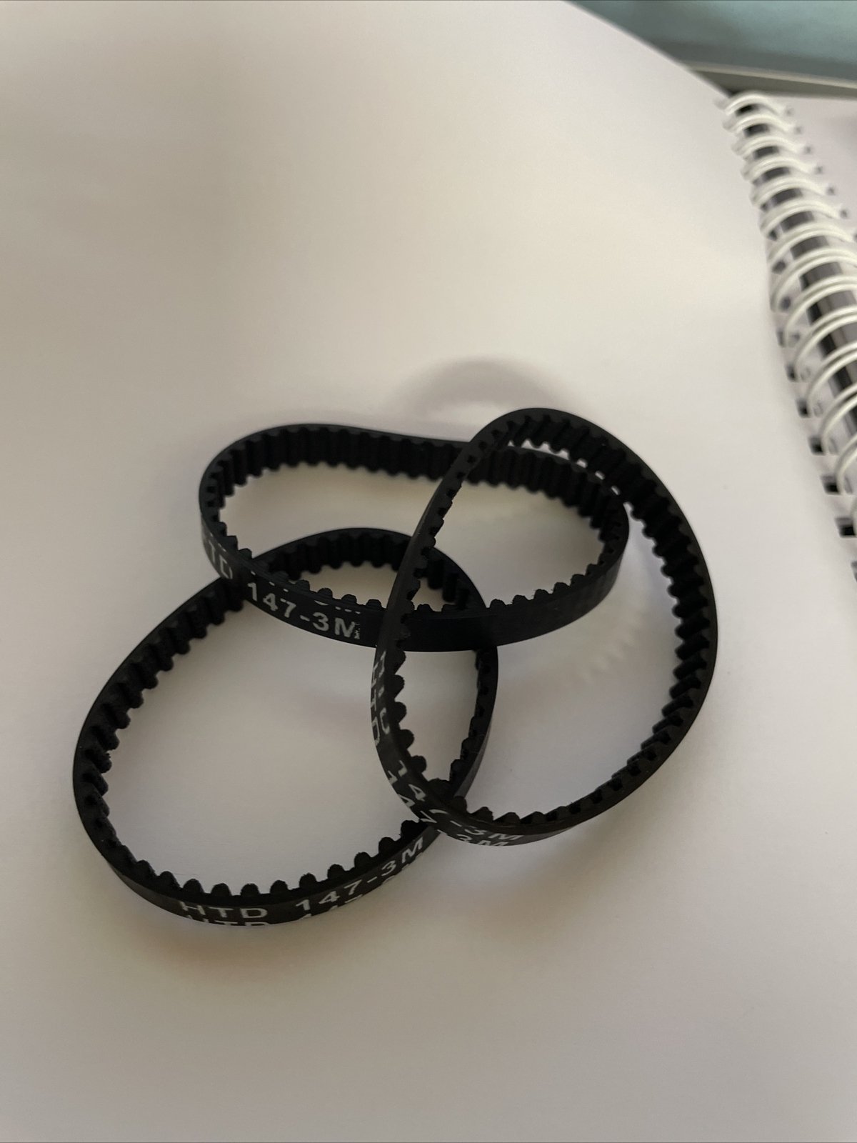 3pc bh53315 hoover vacuum OnePwr Belt HTD 147-3m /3GT-8 Shark IC205 IF251 IZ462H - Image 2