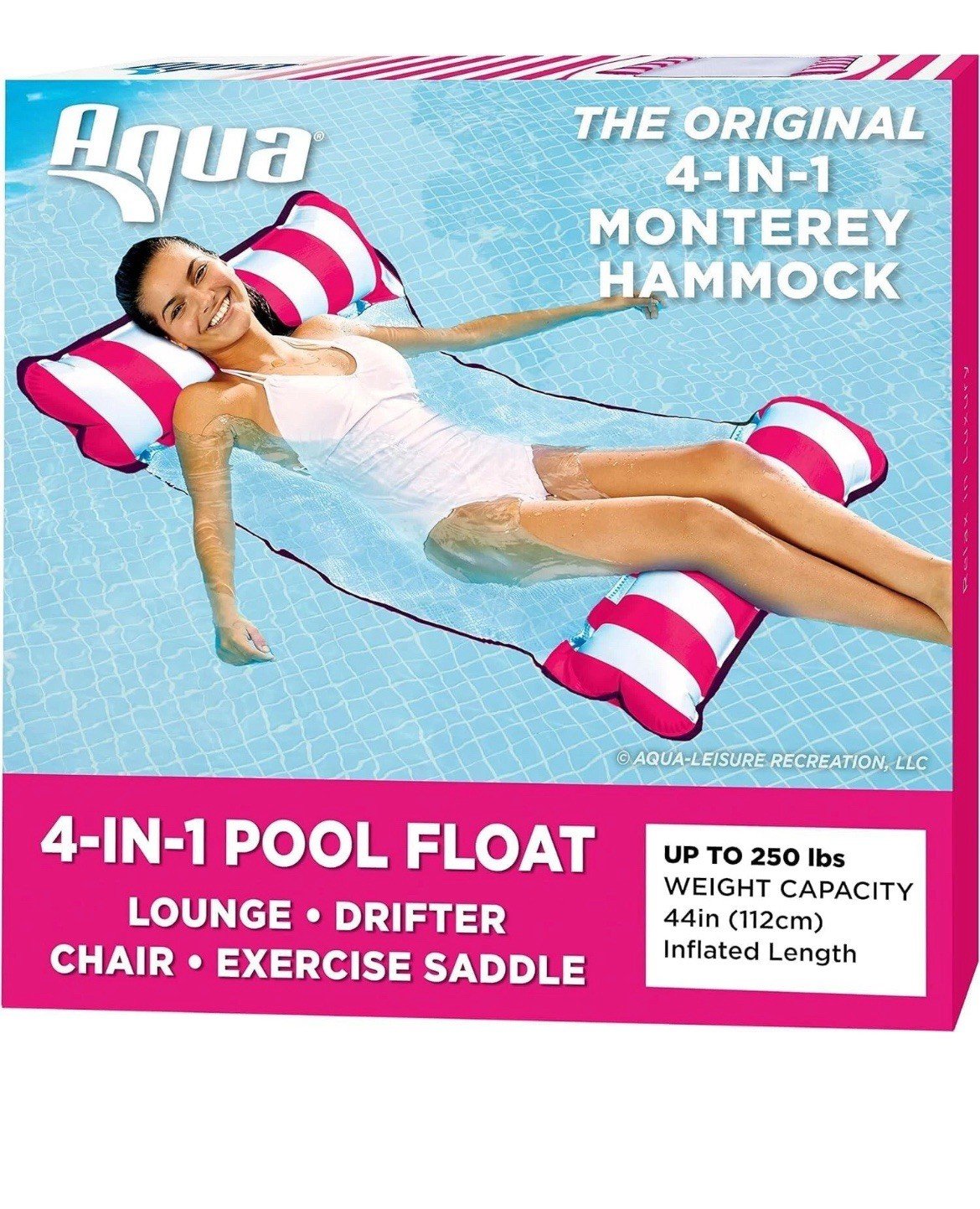 Versatile Aqua Pool Hammocks - Family-Friendly 4-in-1 Floating Designs - Image 3