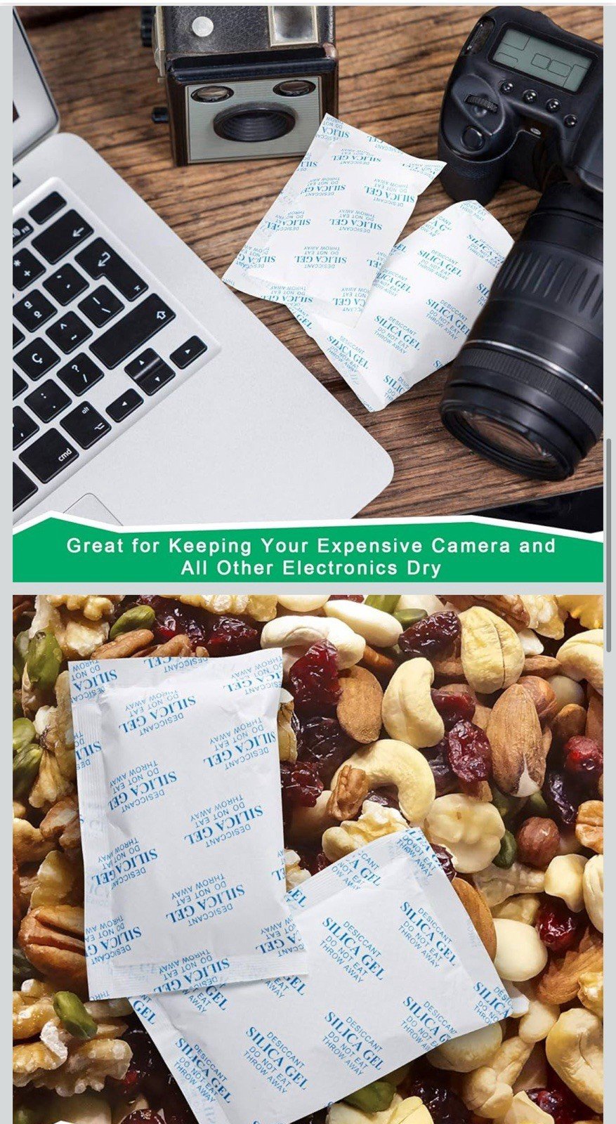 O2frepak 50Gram(20Packets) Food Grade Moisture Absorbers Silica Gel Packs - Image 2