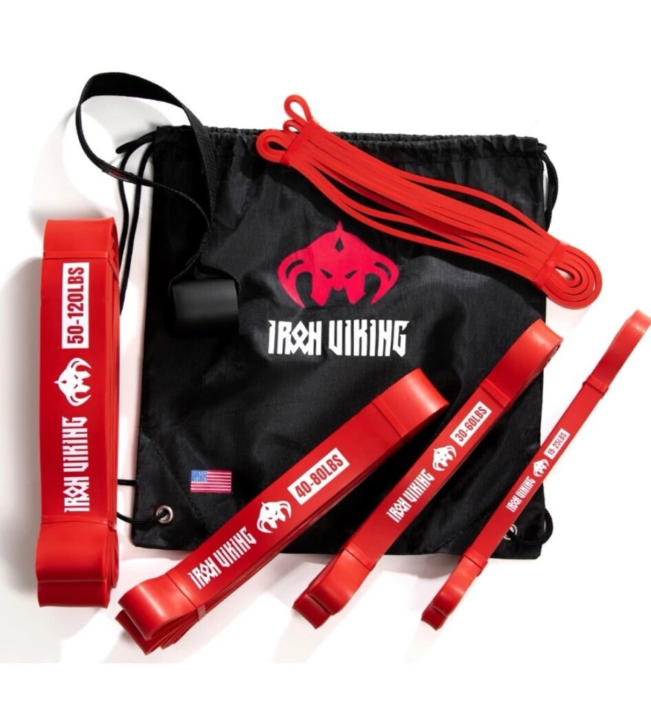 IRON VIKING 5 Resistance bands for working out Exercise Workout Up To 120 Lbs