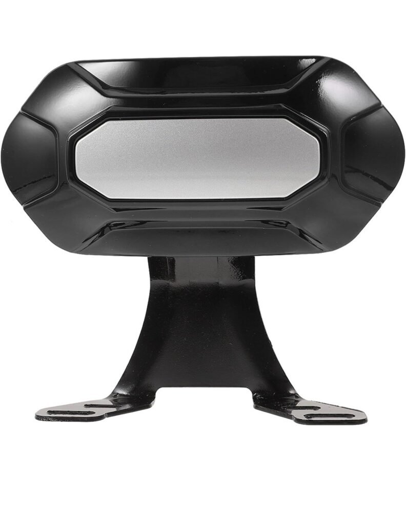 scooter motorcycle motorbike rear backseat Cushioned Black Silver Universal Med