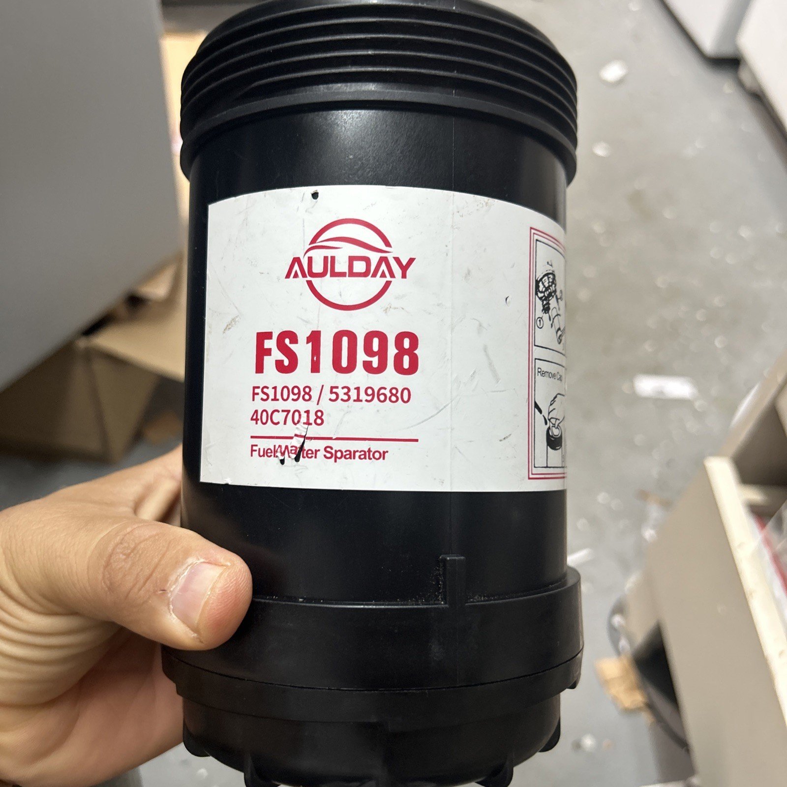 FS1098 Fuel Filter/Water Separator PCV Valve for Cummins B6.7/ISL/L9 Engines